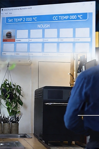 Forno de alta velocidade com cozimento acelerado para restaurantes de fast food