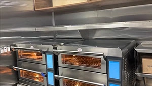 Forno comercial de alta velocidade para um cliente Canadense