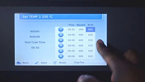 Forno de alta velocidade com cozimento acelerado para restaurantes de fast food