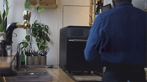 Forno de alta velocidade com cozimento acelerado para restaurantes de fast food